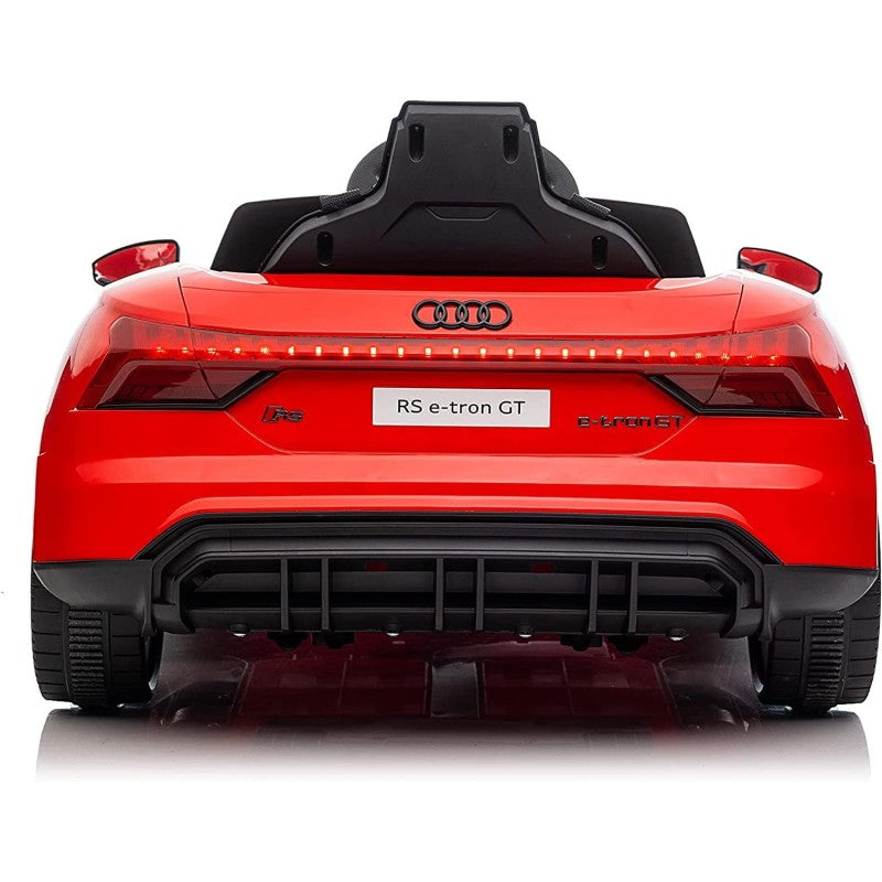 Auto Macchina Elettrica per Bambini 12V Audi RS e-Tron GT con Telecomando e Cintura a 3 Punti – Variante Rosso
