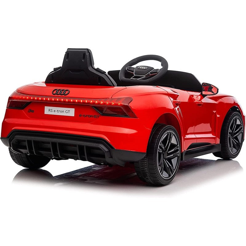 Auto Macchina Elettrica per Bambini 12V Audi RS e-Tron GT con Telecomando e Cintura a 3 Punti – Variante Rosso