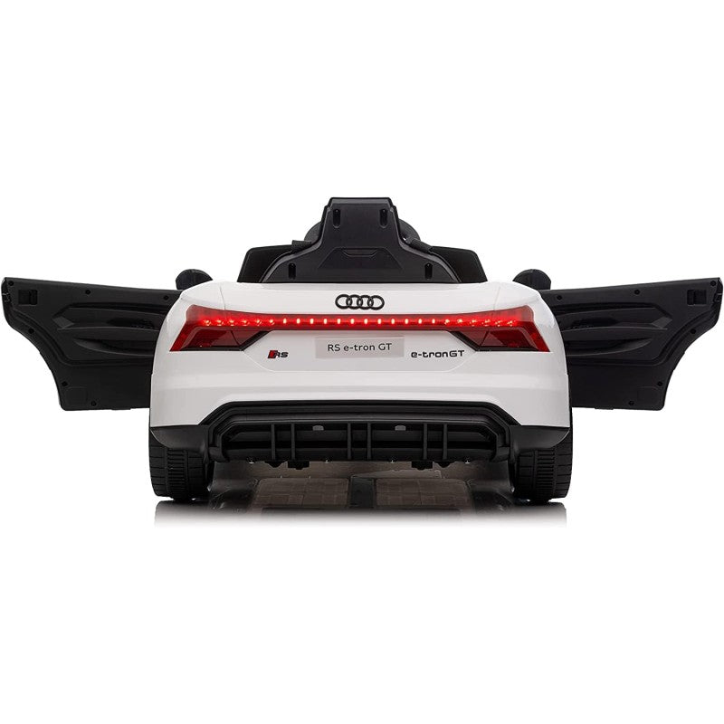 Auto Macchina Elettrica per Bambini 12V Audi RS e-Tron GT con Telecomando e Cintura a 3 Punti – Variante Bianco