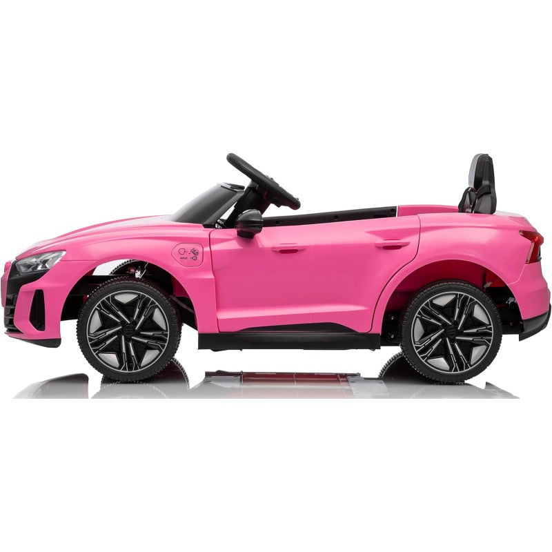 Auto Macchina Elettrica per Bambini 12V Audi RS e-Tron GT con Telecomando e Cintura a 3 Punti – Variante Rosa