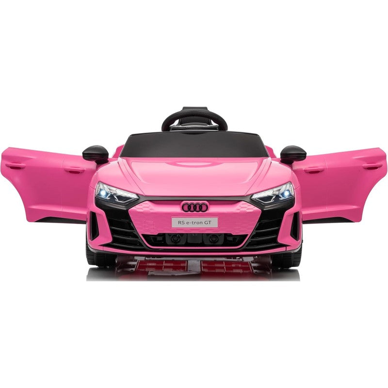 Auto Macchina Elettrica per Bambini 12V Audi RS e-Tron GT con Telecomando e Cintura a 3 Punti – Variante Rosa