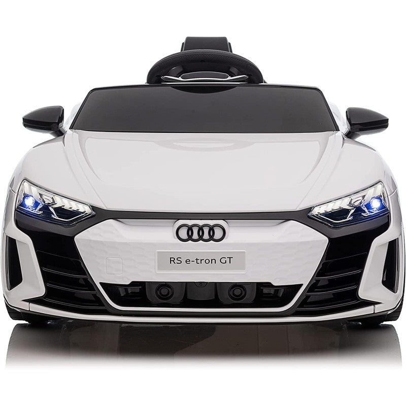 Auto Macchina Elettrica per Bambini 12V Audi RS e-Tron GT con Telecomando e Cintura a 3 Punti – Variante Bianco