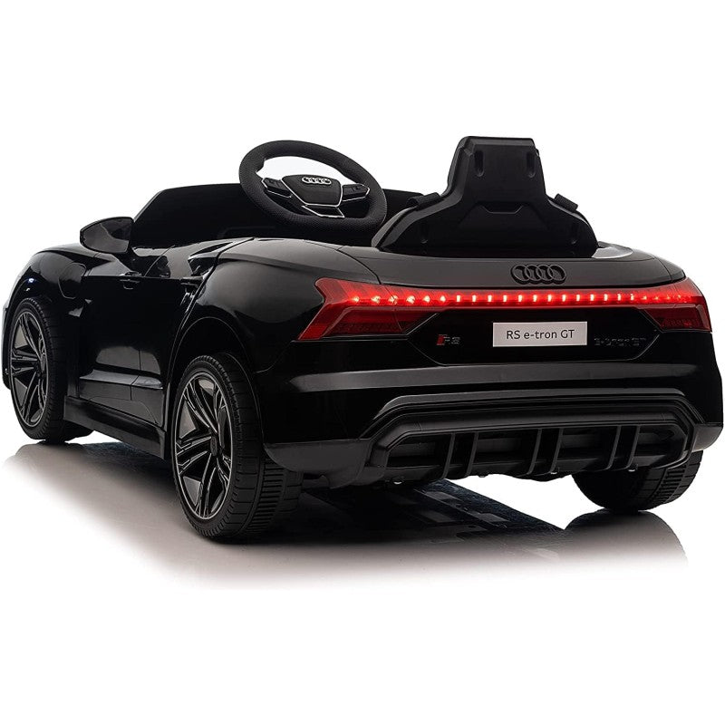 Auto Macchina Elettrica per Bambini 12V Audi RS e-Tron GT con Telecomando e Cintura a 3 Punti – Variante Nero