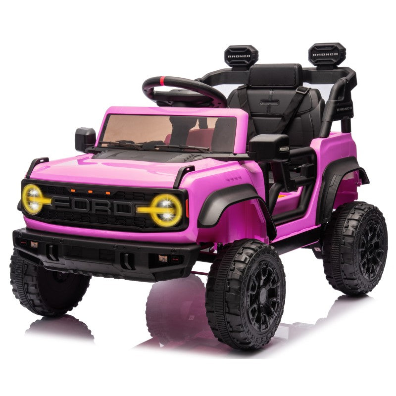 Auto Macchina Elettrica per Bambini 12V BABY Ford Bronco Raptor con Telecomando 0976 – Variante Rosa