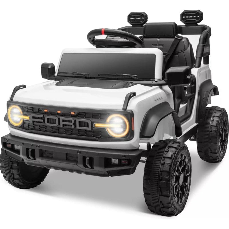 Auto Macchina Elettrica per Bambini 12V BABY Ford Bronco Raptor con Telecomando 0976 - Bianco