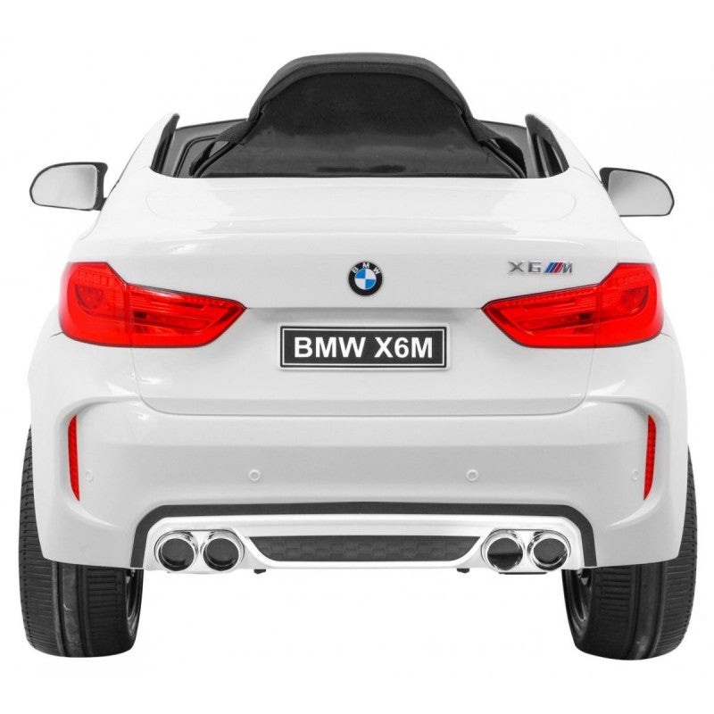 Auto Macchina Elettrica per Bambini 12V BMW X6M con Sedile in Pelle, Ruote in Gomma Telecomando Porte Apribili, Full Optional