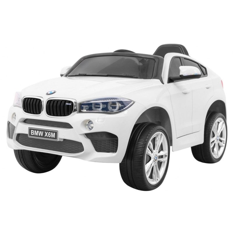 Auto Macchina Elettrica per Bambini 12V BMW X6M con Sedile in Pelle, Ruote in Gomma Telecomando Porte Apribili, Full Optional