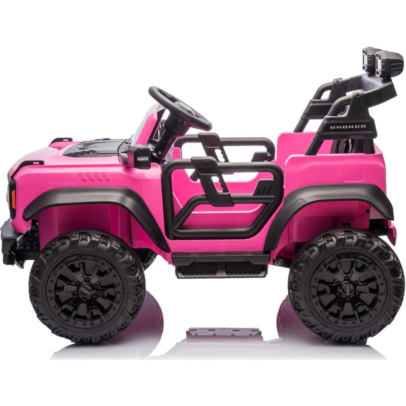 Auto Macchina Elettrica per Bambini 24V Ford Bronco Raptor Fuoristrada 2 Posti con Telecomando 0975 – Variante Rosa
