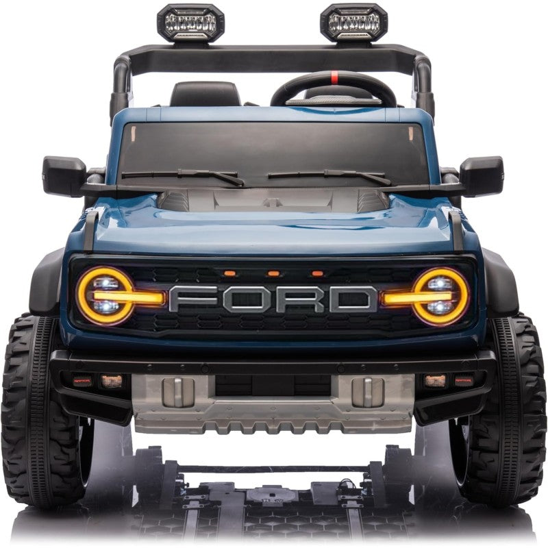 Auto Macchina Elettrica per Bambini 24V Ford Bronco Raptor Fuoristrada 2 Posti con Telecomando 0975 – Variante Blu