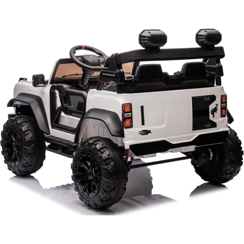 Auto Macchina Elettrica per Bambini 24V Ford Bronco Raptor Fuoristrada 2 Posti con Telecomando 0975 – Variante Bianco