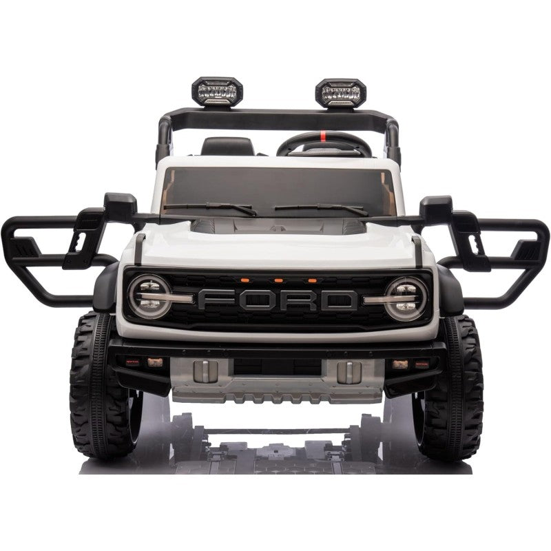 Auto Macchina Elettrica per Bambini 24V Ford Bronco Raptor Fuoristrada 2 Posti con Telecomando 0975 – Variante Bianco