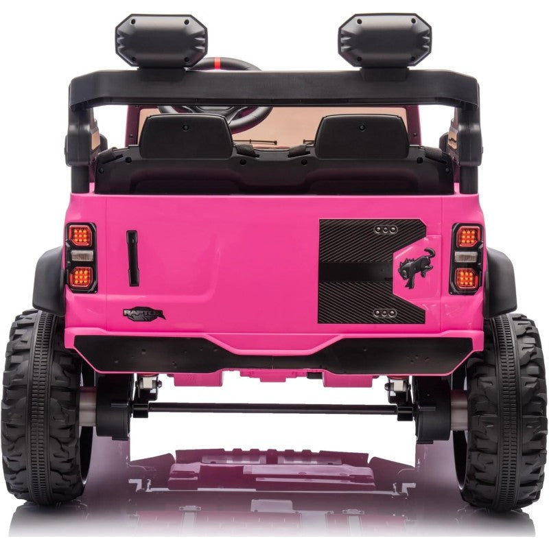 Auto Macchina Elettrica per Bambini 24V Ford Bronco Raptor Fuoristrada 2 Posti con Telecomando 0975 – Variante Rosa