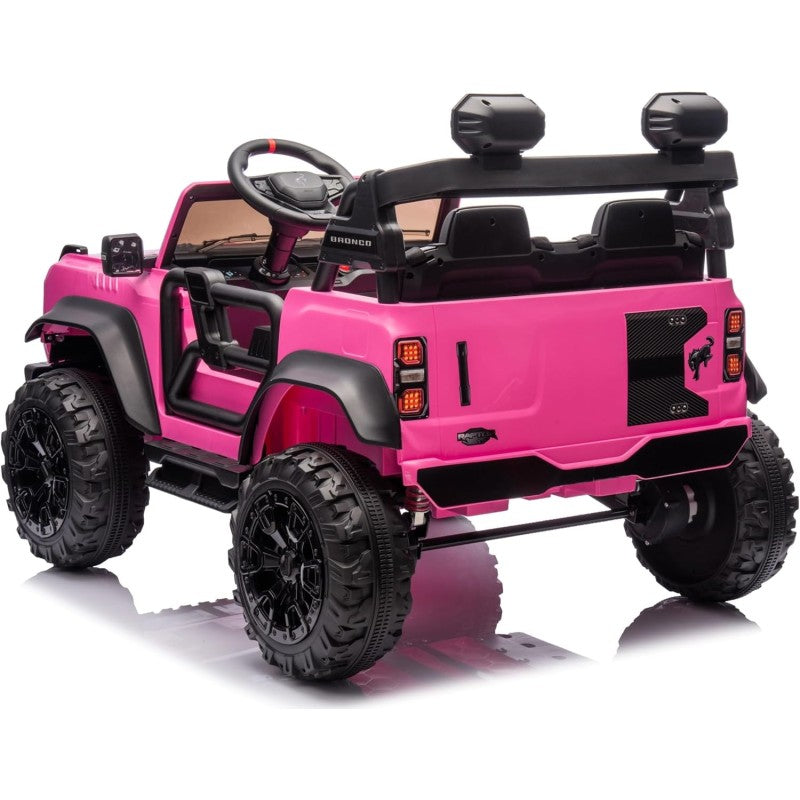 Auto Macchina Elettrica per Bambini 24V Ford Bronco Raptor Fuoristrada 2 Posti con Telecomando 0975 – Variante Rosa