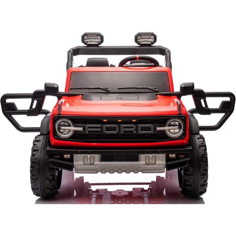 Auto Macchina Elettrica per Bambini 24V Ford Bronco Raptor Fuoristrada 2 Posti con Telecomando 0975 – Variante Rosso