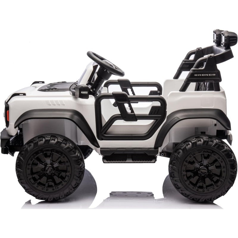 Auto Macchina Elettrica per Bambini 24V Ford Bronco Raptor Fuoristrada 2 Posti con Telecomando 0975 – Variante Bianco