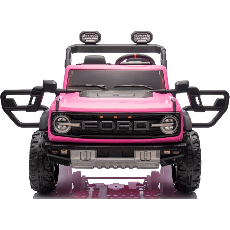 Auto Macchina Elettrica per Bambini 24V Ford Bronco Raptor Fuoristrada 2 Posti con Telecomando 0975 – Variante Rosa