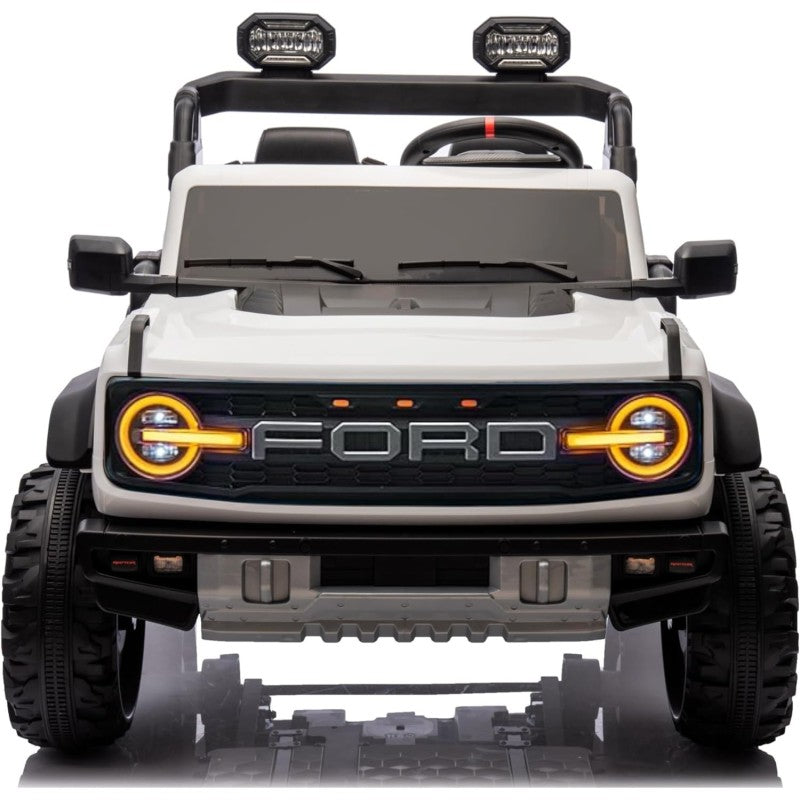 Auto Macchina Elettrica per Bambini 24V Ford Bronco Raptor Fuoristrada 2 Posti con Telecomando 0975 – Variante Bianco