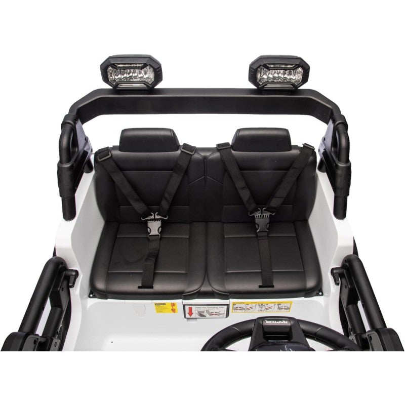 Auto Macchina Elettrica per Bambini 24V Ford Bronco Raptor Fuoristrada 2 Posti con Telecomando 0975 – Variante Bianco