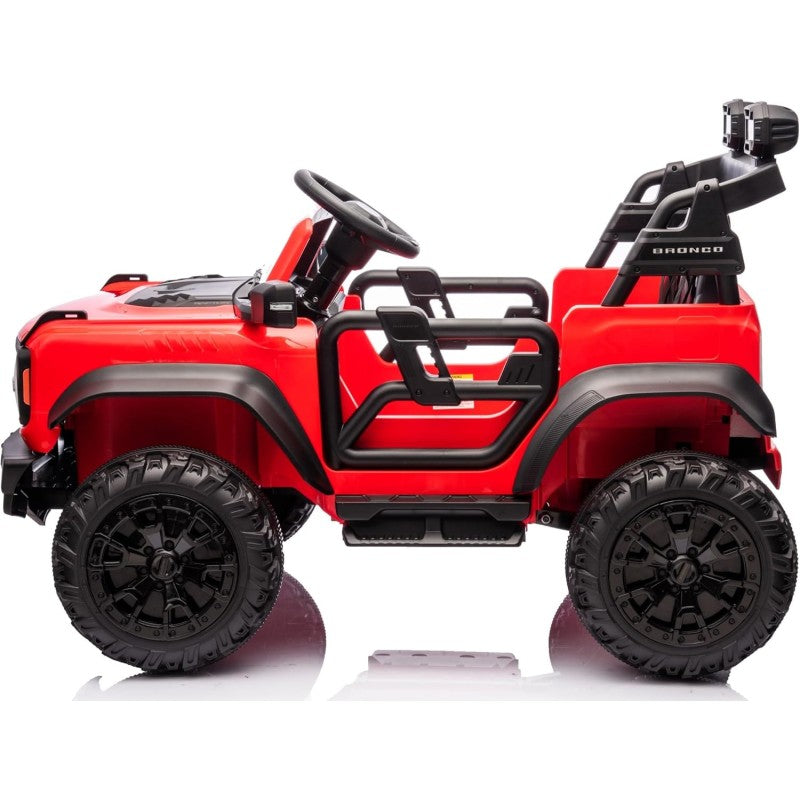 Auto Macchina Elettrica per Bambini 24V Ford Bronco Raptor Fuoristrada 2 Posti con Telecomando 0975 – Variante Rosso