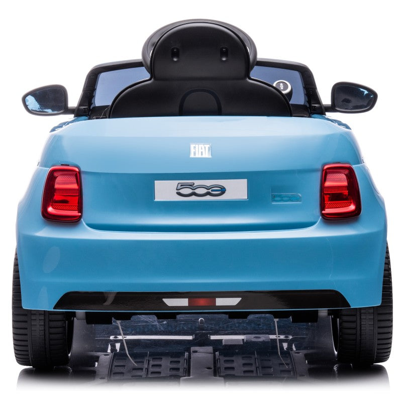 Auto Macchina Elettrica per Bambini Nuova Fiat 500e 12V con Telecomando e Cinture di Sicurezza – Variante Blu