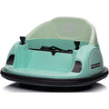 Autoscontro Elettrico 12V per Bambini Giostrina Bumper Car girevole 360 con Telecomando Cintura di Sicurezza Luci a Led – Variante Verde Tiffany