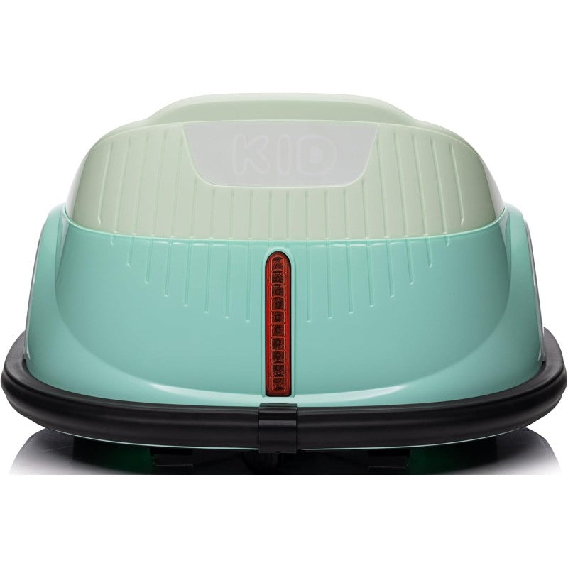 Autoscontro Elettrico 12V per Bambini Giostrina Bumper Car girevole 360 con Telecomando Cintura di Sicurezza Luci a Led – Variante Verde Tiffany