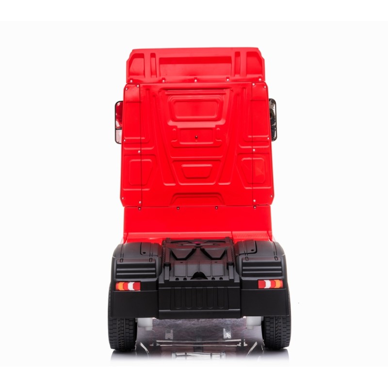 Camion Elettrico Mercedes Actros per Bambini 12V con Sedile in Pelle Telecomando Full Optional – Variante Rosso