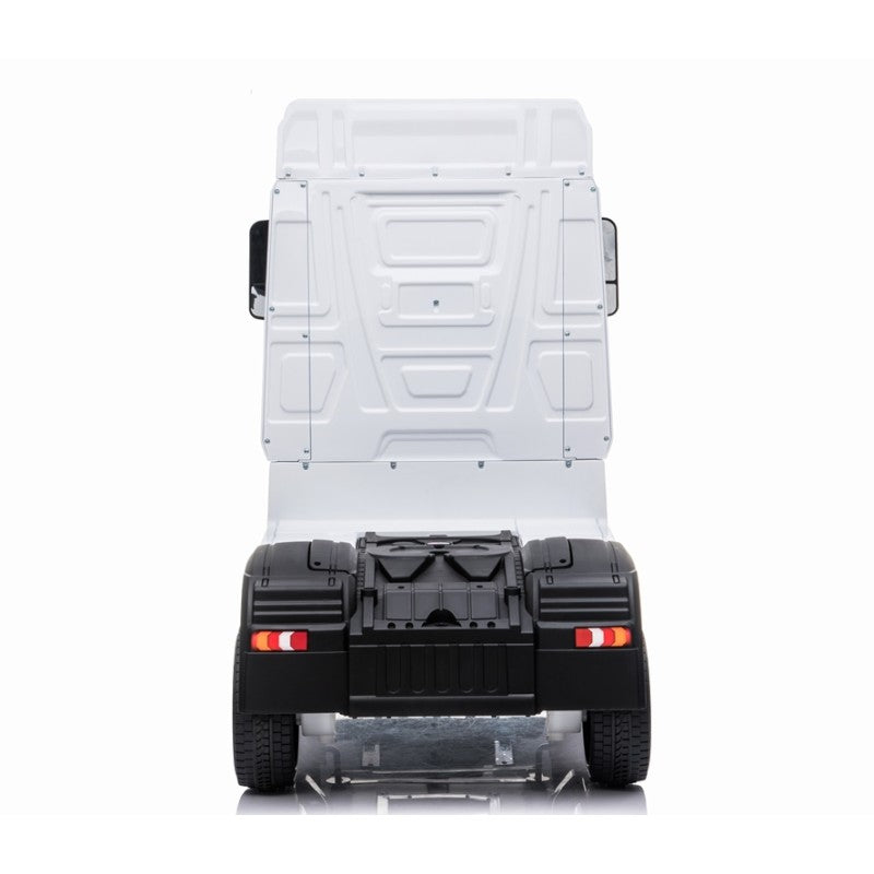 Camion Elettrico Mercedes Actros per Bambini 12V con Sedile in Pelle Telecomando Full Optional – Variante Bianco
