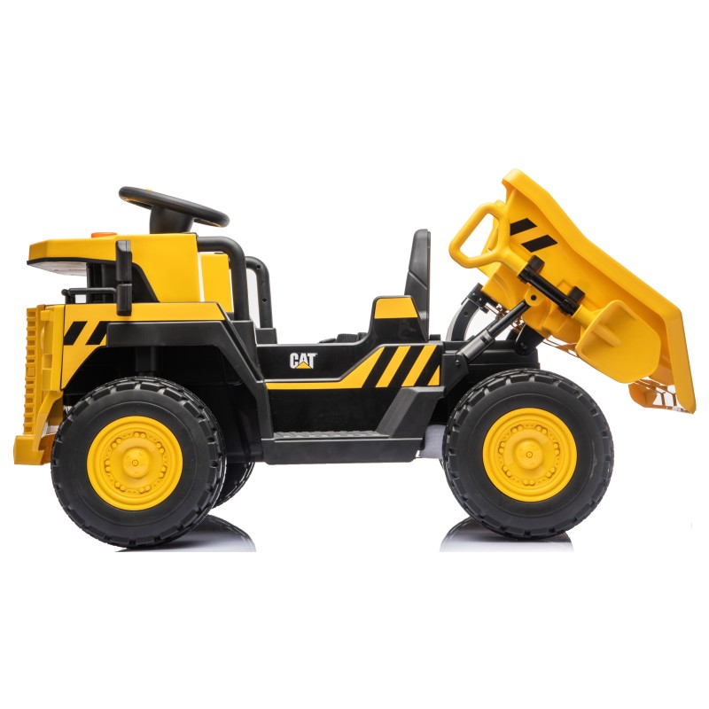 Camion Elettrico per Bambini 2 Posti 24V CAT Caterpillar – Camion da cantiere con Cassone Ribaltabile MT-904