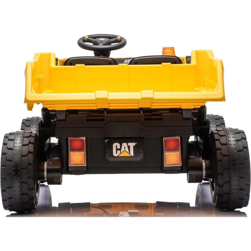 Camion Elettrico per Bambini 2 Posti 24V CAT Caterpillar – Camion da cantiere con Cassone Ribaltabile MT-904