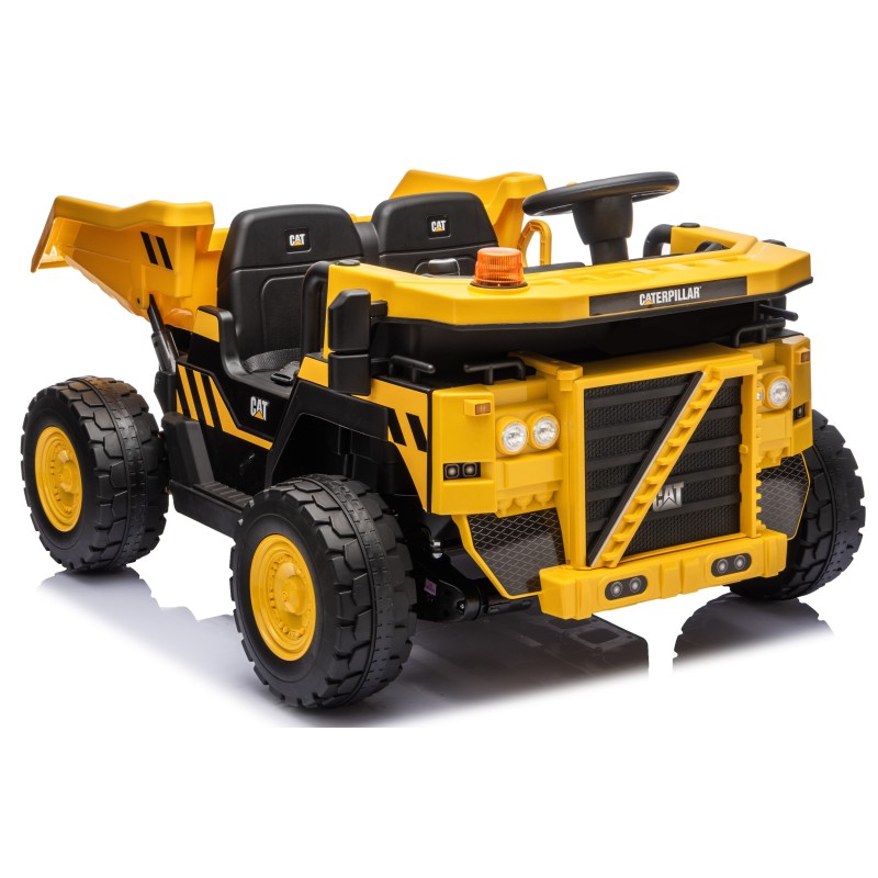 Camion Elettrico per Bambini 2 Posti 24V CAT Caterpillar – Camion da cantiere con Cassone Ribaltabile MT-904