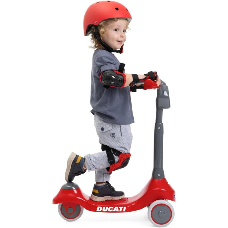 Chicco 01218810 Ducati Scooter Monopattino Evolutivo Leggero con Base Anti-Scivolo e Ruote Rivestite in Gomma