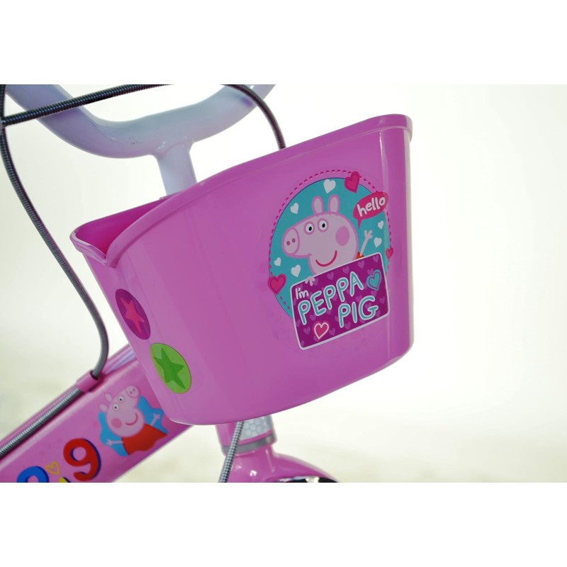 Dino Bikes 144R-PGS Bicicletta Peppa Pig 14 pollici per bambina