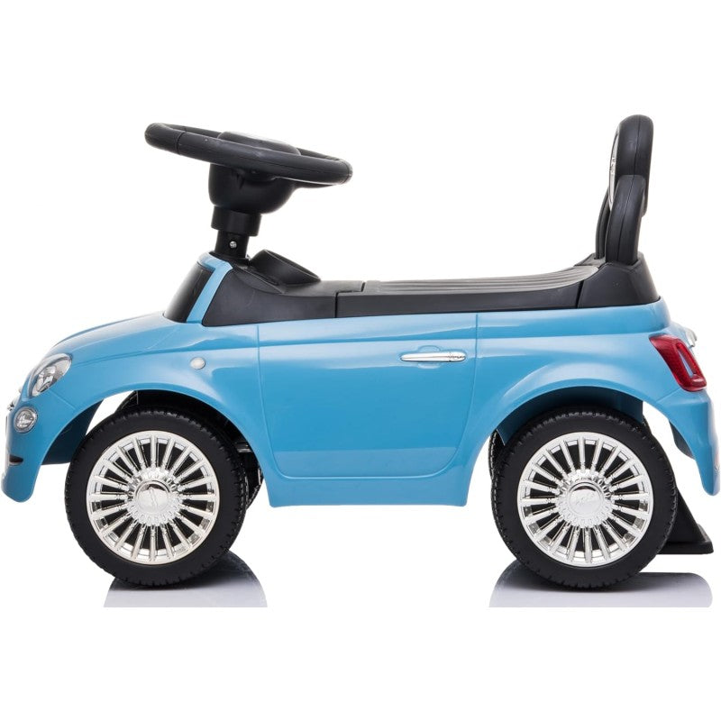 Fiat 500 Macchinina Primi Passi Cavalcabile Per Bambini Con suoni – Variante Azzurro