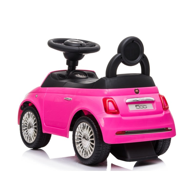 Fiat 500 Macchinina Primi Passi Cavalcabile Per Bambini Con suoni – Variante Rosa