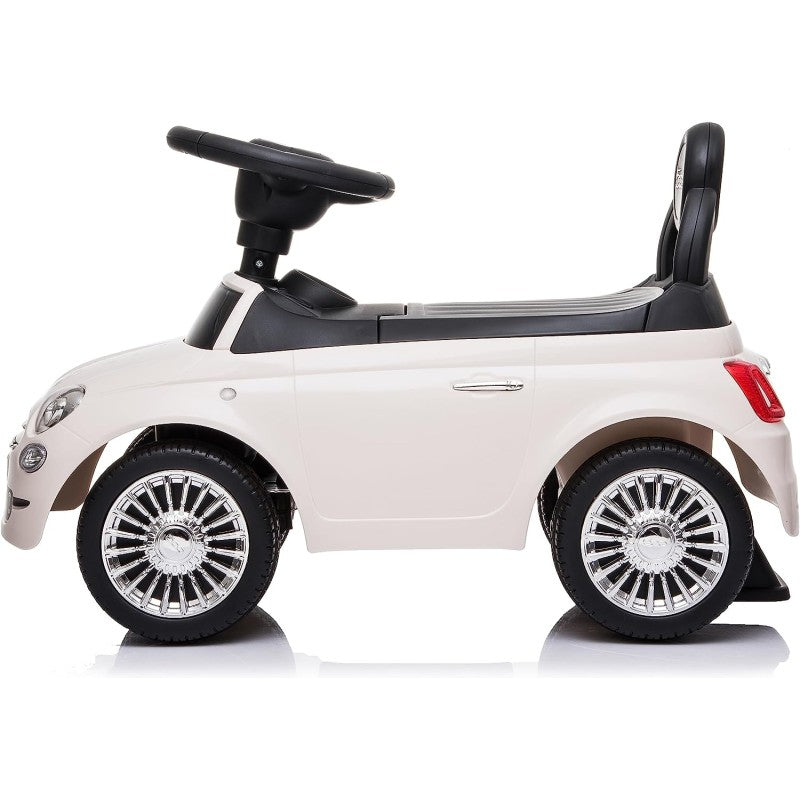 Fiat 500 Macchinina Primi Passi Cavalcabile Per Bambini Con suoni – Variante Bianco