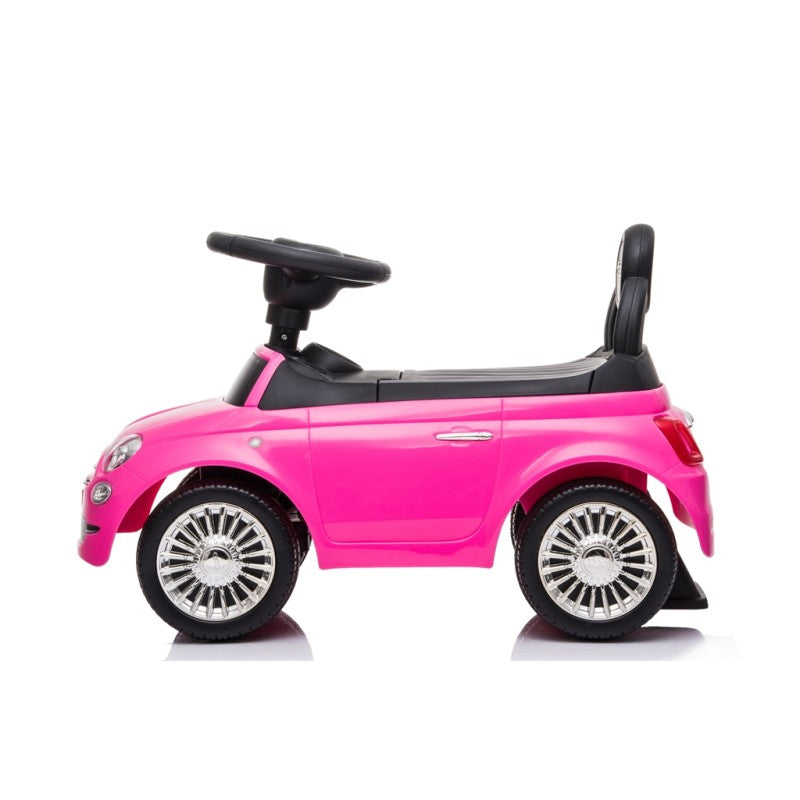Fiat 500 Macchinina Primi Passi Cavalcabile Per Bambini Con suoni – Variante Rosa