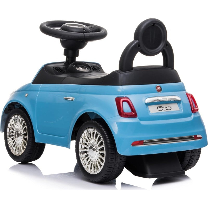Fiat 500 Macchinina Primi Passi Cavalcabile Per Bambini Con suoni – Variante Azzurro