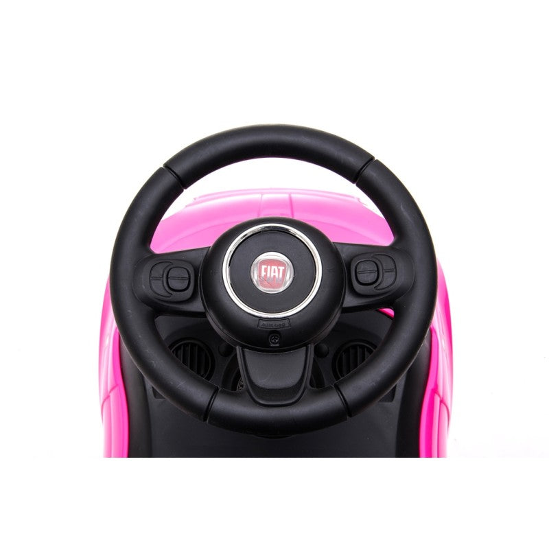 Fiat 500 Macchinina Primi Passi Cavalcabile Per Bambini Con suoni – Variante Rosa