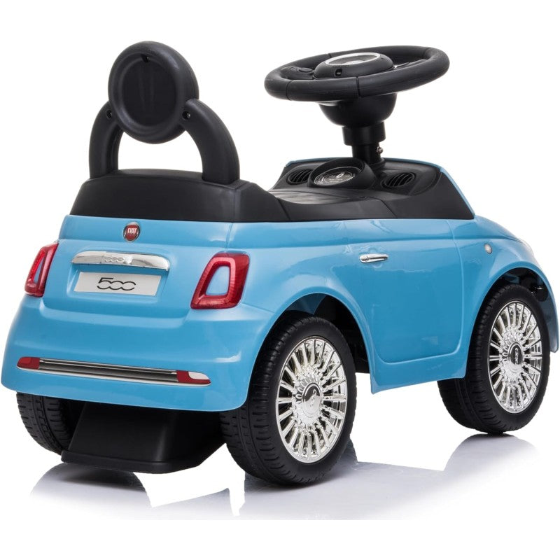 Fiat 500 Macchinina Primi Passi Cavalcabile Per Bambini Con suoni – Variante Azzurro