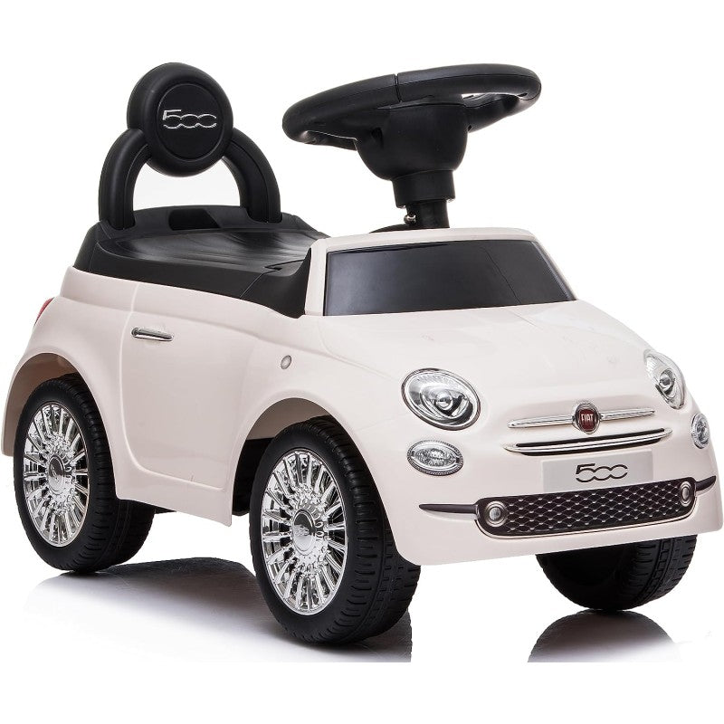 Fiat 500 Macchinina Primi Passi Cavalcabile Per Bambini Con suoni – Variante Bianco