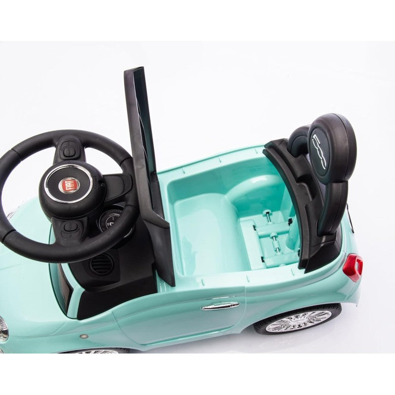 Fiat 500 Macchinina Primi Passi Cavalcabile Per Bambini Con suoni – Variante Verde Tiffany