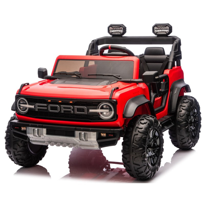 Ford Bronco 24V Set 4 Ruote in Gomma EVA XL con Copriruota
