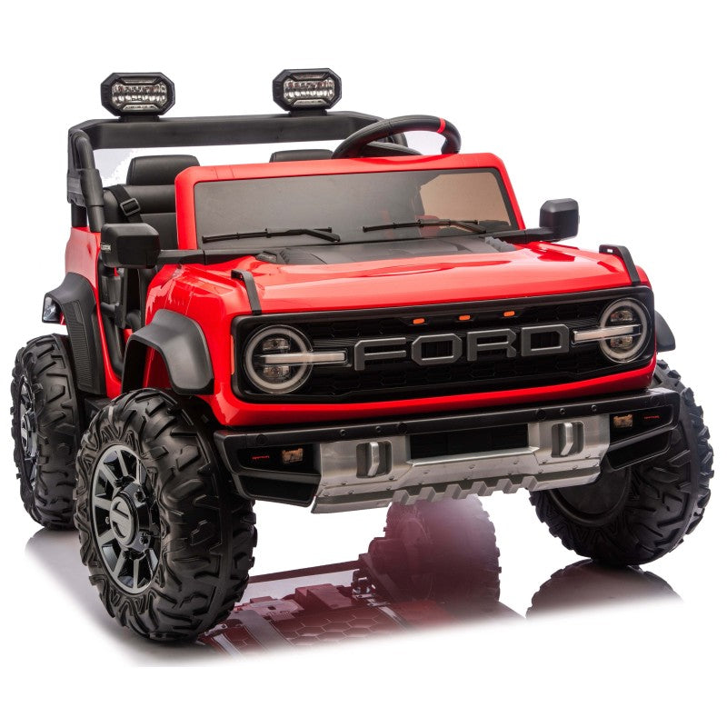 Ford Bronco 24V Set 4 Ruote in Gomma EVA XL con Copriruota