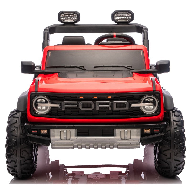 Ford Bronco 24V Set 4 Ruote in Gomma EVA XL con Copriruota