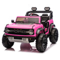 Ford Bronco Raptor 24V Auto Macchina Elettrica per Bambini 2 Posti Fuoristrada con Telecomando - RUOTE IN GOMMA EVA XL 0975 – Variante Rosa