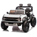 Ford Bronco Raptor 24V Auto Macchina Elettrica per Bambini 2 Posti Fuoristrada con Telecomando - RUOTE IN GOMMA EVA XL 0975 – Variante Bianco