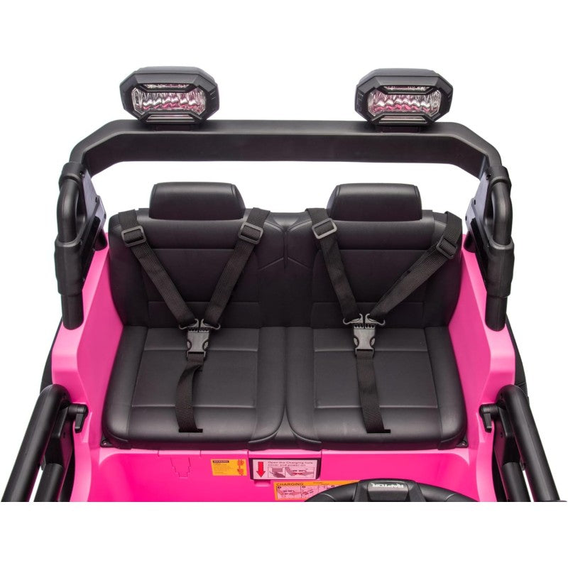 Ford Bronco Raptor 24V Auto Macchina Elettrica per Bambini 2 Posti Fuoristrada con Telecomando - RUOTE IN GOMMA EVA XL 0975 – Variante Rosa