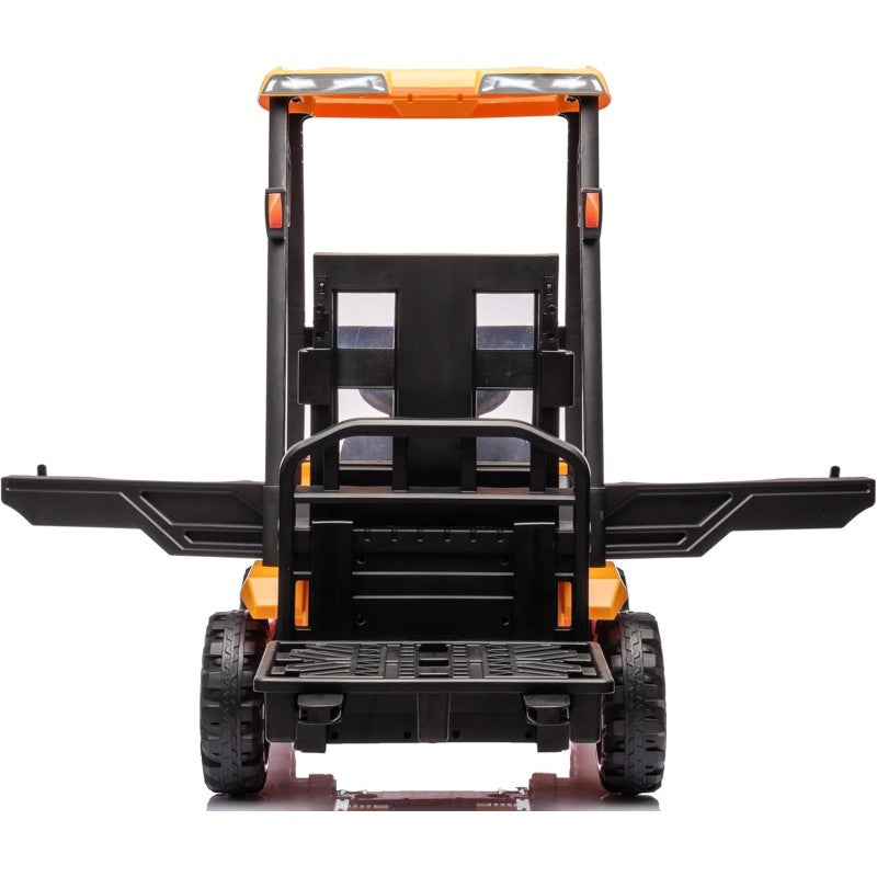JCB Carrello Elevatore Elettrico per Bambini 12V Muletto Cavalcabile con Telecomando Forche Funzionanti