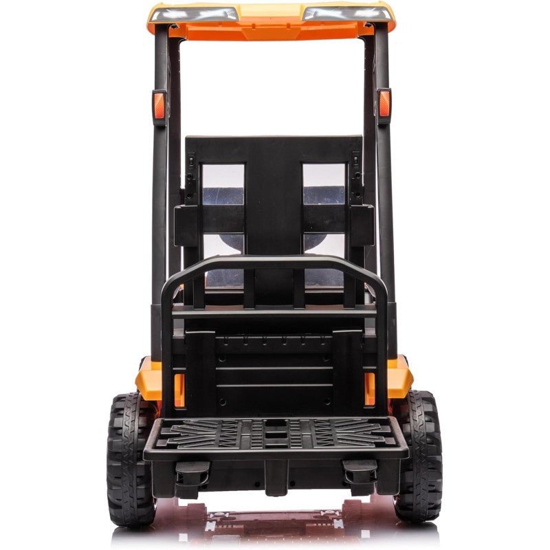 JCB Carrello Elevatore Elettrico per Bambini 12V Muletto Cavalcabile con Telecomando Forche Funzionanti